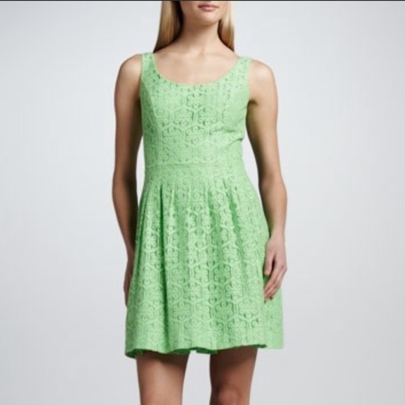 Lilly Pulitzer Posey Daisy Lane green lace dress 2 - Picture 11 of 11